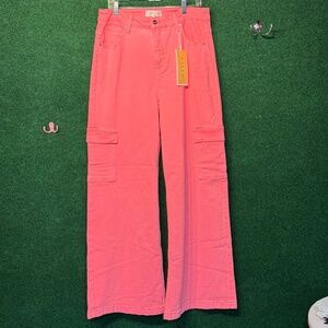 337 NWT Hot Pink Cargo Jeans